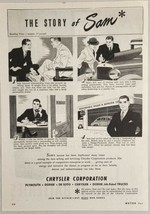 1944 Print Ad Chrysler Corporation Car Salesman at Dealership Story of Sam - $17.98