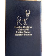 Postal Commemorative Societies Golden Replicas the 1987 USA Wildlife Stamps - £108.23 GBP
