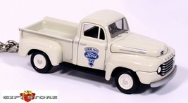 Very Rare Key Chain Ring F1 1948/1949/1950 Ford White F-1 Old Farm Pickup Truck - £46.41 GBP