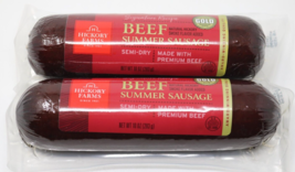 Hickory Farms Beef Summer Sausage Red Label Signature Recipe Lot of 2 - £7.76 GBP