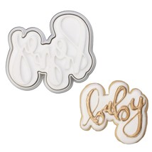 3D Cookie Cutter With Baby Letter Stampers Baby Shower Cake Mold Fondant... - $17.09