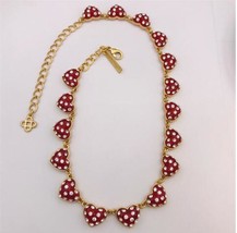 New Design Luxury Resin Crystal Heart Shape Necklace Earrings Women Jewelry - £56.68 GBP