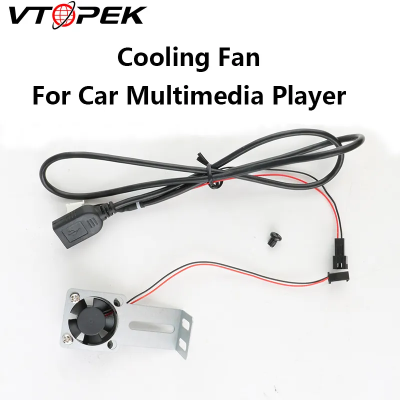 Ar radio cooling fan for android multimedia player head unit radiator with iron bracket thumb200