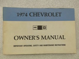 1974 Chevrolet Chevy Owners Manual 16014 - £13.22 GBP
