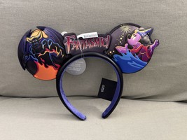 Disney Parks Fantasmic Mickey Mouse Ears Glow in the Dark Headband NEW - $841.74 MXN