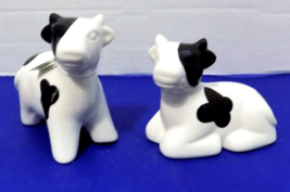 NEW Ceramic Cows Rustic Home Animal Farm House Decor  Set of 2 - $10.39