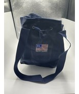 Vtg 90s Y2K Ralph Lauren POLO SPORT Drawstring Bucket Bag USA Flag Vinyl... - £51.43 GBP