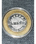 Harrah&#39;s Limited Edition Silver Ten Dollar Gaming Token - £18.68 GBP