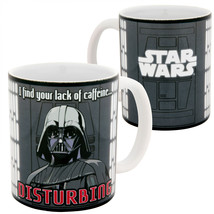 Star Wars Lack of Caffeine 11oz Ceramic Mug Multi-Color - £15.91 GBP