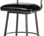 Kinsella Commercial Grade Metal Counter Height Swivel Stool, Charcoal, - $384.99