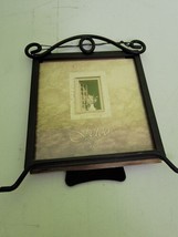 Fetco Alton Arch Picture Frame Tuscan Oil Rub Bronze Metal Wire Easel Back 5x5 - $19.59