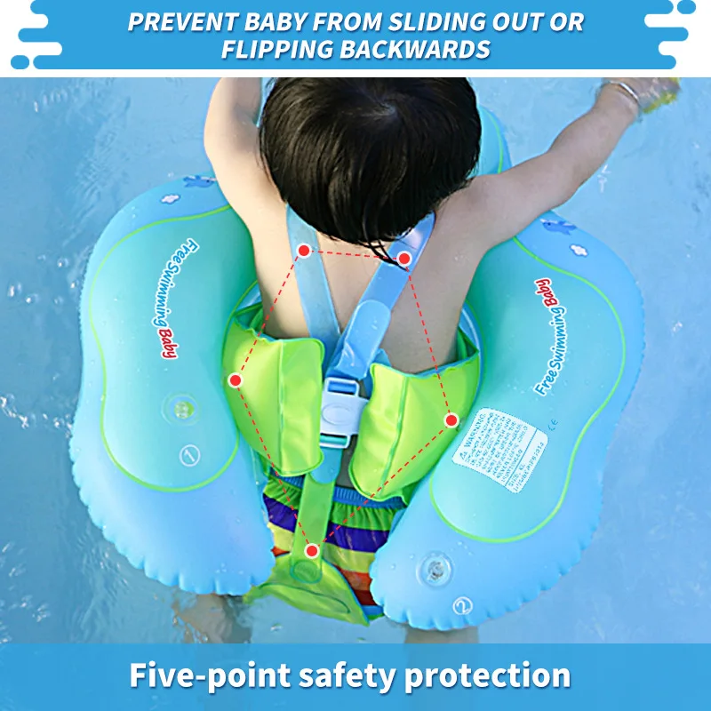 Relaxing Baby Inflatable Swimming Circle Removable UPF 50+ UV Sun Protection - £19.14 GBP+