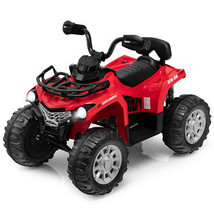 12V Kids Ride On ATV 4 Wheeler with MP3 and Headlights-Red - Color: Red - $5,231.27 MXN