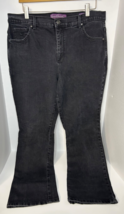 Gloria Vanderbilt Amanda Jeans Women 16W 36x29 Bootcut Black High Rise S... - $407.10 MXN