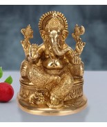 WORLD-WIDE SHOP Brass Ganesha Statue Ganesh Idol for Home Décor Living R... - $185.22