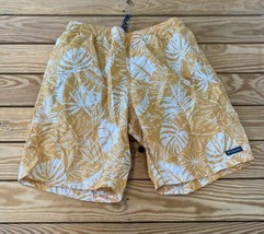 Columbia Men’s Floral Leaf Pattern Swim shorts Size S Orange White DA - £14.90 GBP