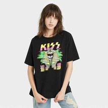 Kiss Hot In The Shade Tour 1990 Womans T Shirt Egyptian Sphinx Rock Band Concert - £18.21 GBP