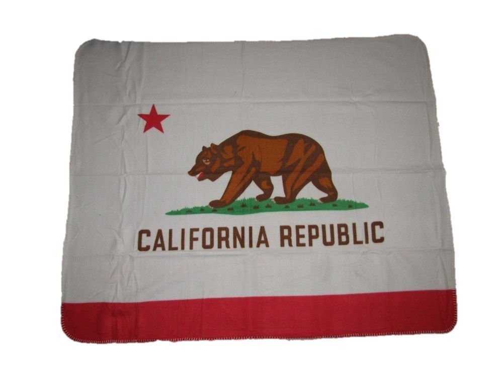 Primary image for Flag State of California 50x60 Polar Fleece Blanket Throw