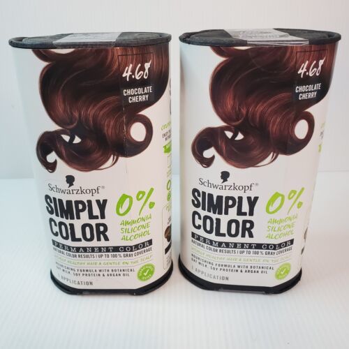 2 Pack : Schwarzkopf Simply Color Permanent Hair Color 4.68 Chocolate Cherry - $18.69
