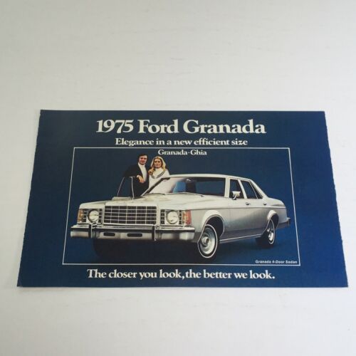 1975 Ford Granada Ghia Option Highlights Car Dealership Auto Brochure Ca... - $7.09