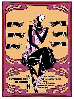 854.Movie Poster.Room wall art design.El caso de Rachel.Film Noir.Deco