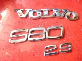 1999-2006 Volvo S80 2.9 Emblem Logo Letters Symbol Badge Trunk Rear Chrome OEM - $13.49
