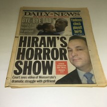 NY Daily News: Sept 23 2009 Hiram&#39;s Horror Show - £14.99 GBP