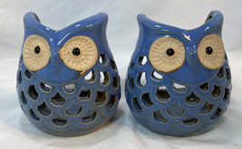 Lot of 2 Blue Owl Tealight Holder - Rite Aid - New - £12.64 GBP