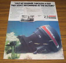 1979 Vintage Ad Mariner 48 Outboard Motors Lost Underwater Mobile Bay - $9.25