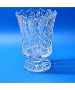 PORTICO 7.75&quot; Crystal HURRICANE Candle Holder / Vase By CRYSTAL CLEAR IN... - €22,50 EUR