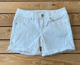 American Eagle women’s cut off denim shorts size 2 white A5 - £11.19 GBP