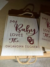 NCAA Oklahoma Sooners Official Fan Gear 8&quot;x10&quot; Baby Love Style Wooden Sign - £14.53 GBP