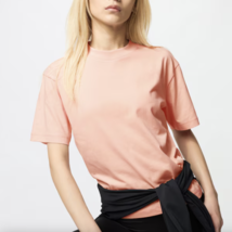 UNIQLO Women&#39;s AIRism Cotton Short Sleeve T-Shirts - Light Orange (20) - $19.98