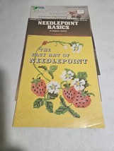 Needlepoint Lot of 3 Leaflets Easy Art of Needlepoint, Fancy Threads, Ba... - $8.98