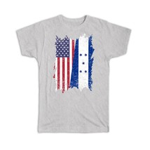 United States Honduras : Gift T-Shirt American Honduran Flag Expat Mixed Country - £14.21 GBP