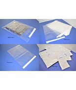 100 Clear 6 x 12 Resealable Poly bags Uline self-seal adhesive lip 1.5 T... - £14.08 GBP