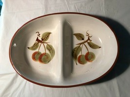 Stangl Pottery Orchard Song Divided Serving Bowl - £15.72 GBP