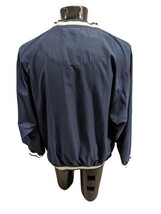 VTG Reebok Y2K Mens XL Pullover Navy White Stripe SideZip Golf Sport Jacket Gift - £31.55 GBP