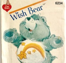 Care Bears Wish Bear 1983 Stuffed Animal Pattern 6234 Butterick Vintage C50 - $39.99