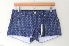 NWT Juicy Couture Sexy Regal Starseed Blossom Print Denim Jean Shorts 27 $79 - £23.02 GBP