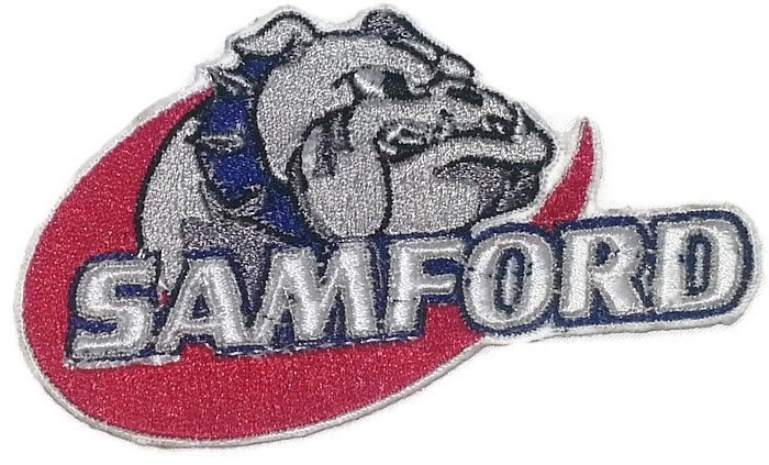 Samford Bulldogs Logo Iron On Patch   - $4.99
