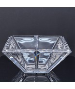 Rosenthal Classic Crystal Square Bowl Dish Tapered Centerpiece Germany - $69.53 CAD