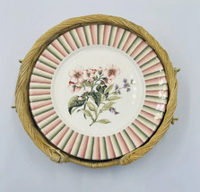 Lenox Herbal Garden Salad Plates 8&quot; Garden Collection Japan With Basket ... - $25.20