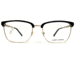 Alberto Romani Eyeglasses Frames AR 9003 BK/G Black Shiny Gold Square 54... - $65.23