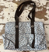 THIRTY ONE Blue Floral UTILITY TOTE BAG WITH POCKETS - $278.11 MXN
