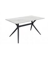 LeisureMod Elega Modern Dining Table 55&quot; Rectangular Sintered Stone Tabl... - $19,614.34 MXN