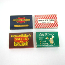 4 Vintage Matchboxes Victoria Station Harold Club Mountain Charleys Left... - $19.99