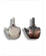 2xBrand New Lighter, Silver &amp; Copper Middle Finger Lighter - $8.72