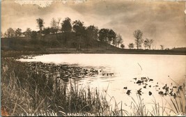 RPPC East End Lone Lake Kendallville Indiana IN UNP AZO Postcard D4 - £9.78 GBP