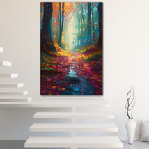 Mysterious Trail Canvas Painting Wall Art Poster Landscape Canvas Print Picture - £10.95 GBP+
